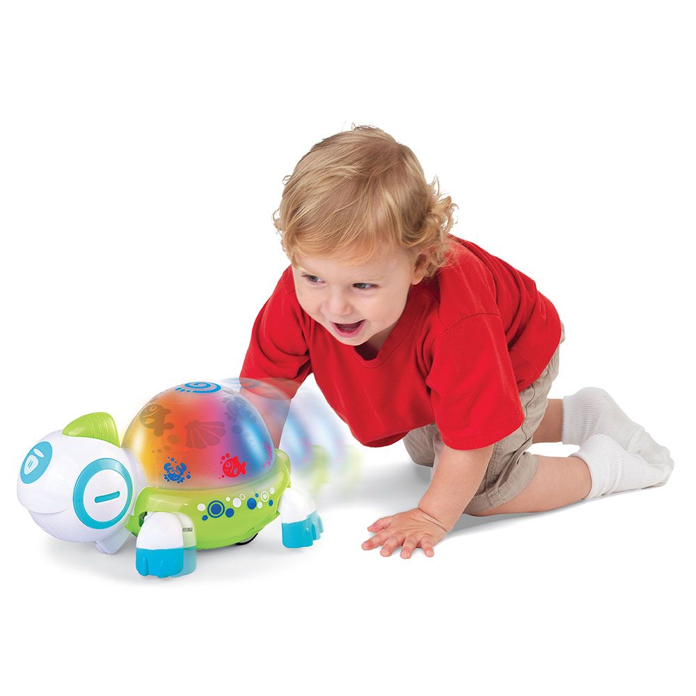 Happy Kids - Walk N' Glow Turtle Light And Musical Toy