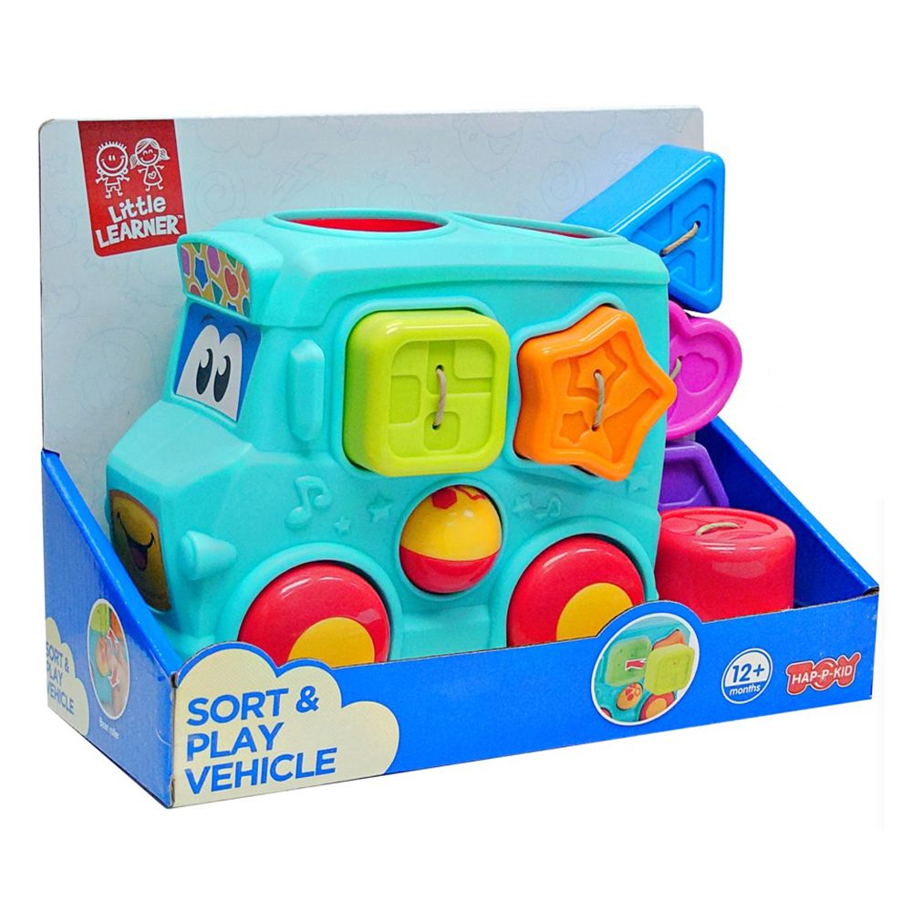 Happy Kids - Little Learner Sort And Play Vehicle Early Learning Toy