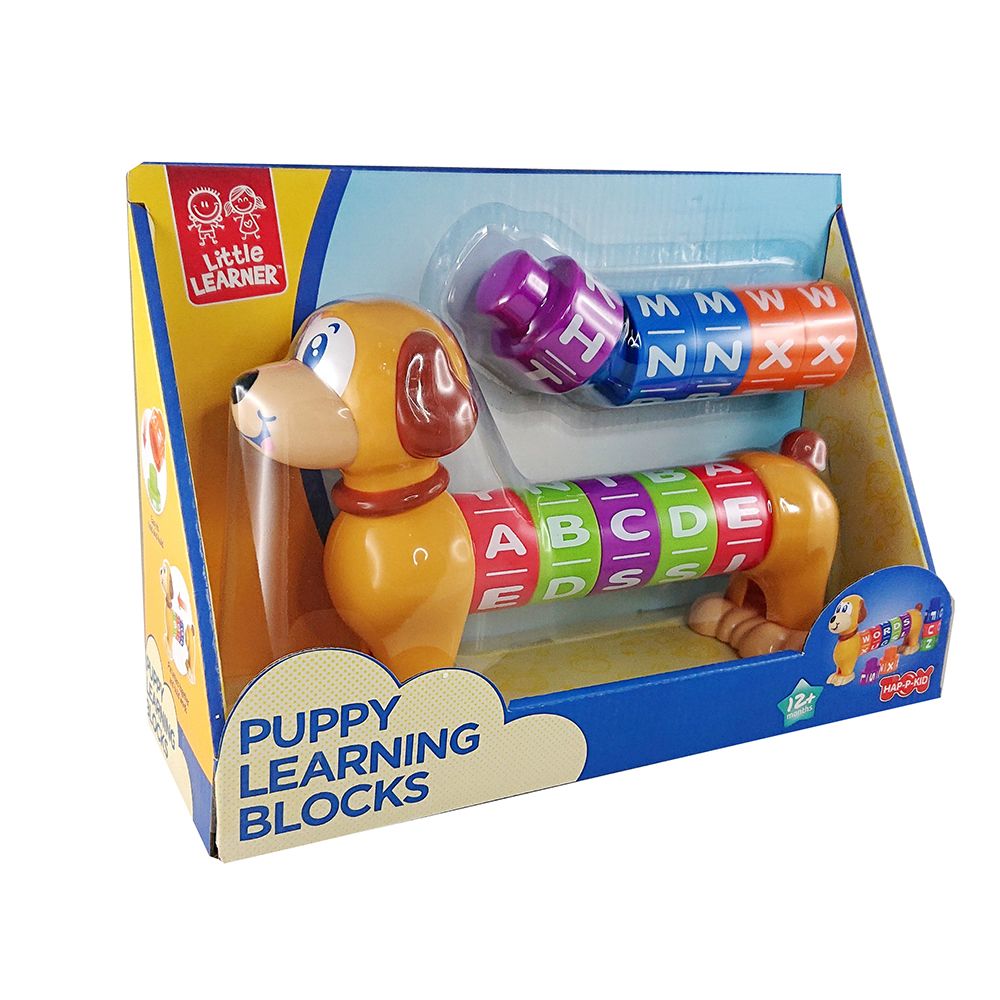 Happy Kids - Little Learner Puppy Learning Blocks Set - 10pcs