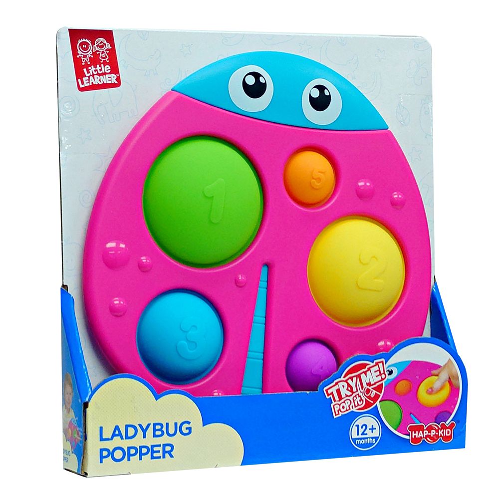 Happy Kids - Little Learner Ladybug Popper Sensory Toy