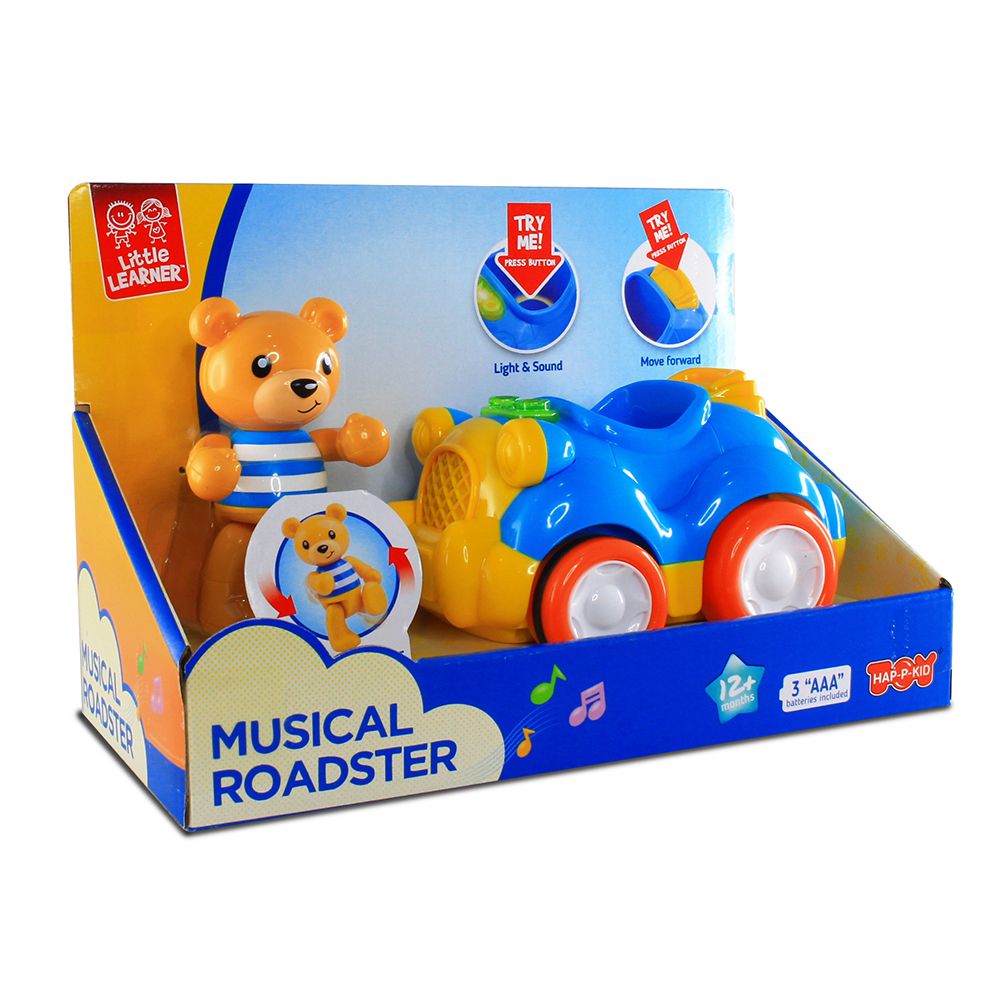 Happy Kids - Little Learner Musical Roadster Toy - Bear