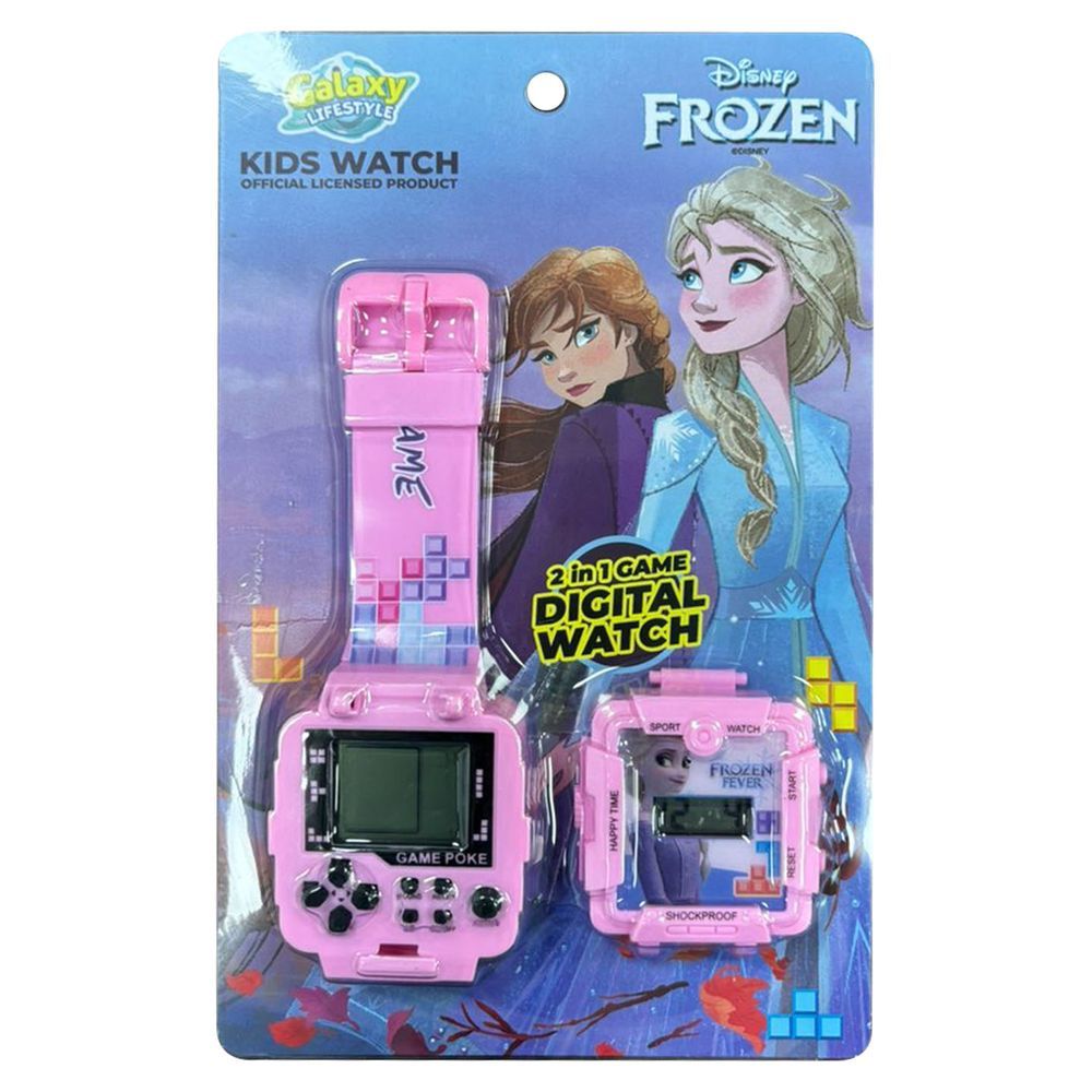 Disney - 2-In-1 Digital LED Watch And Gaming - Frozen - Pink