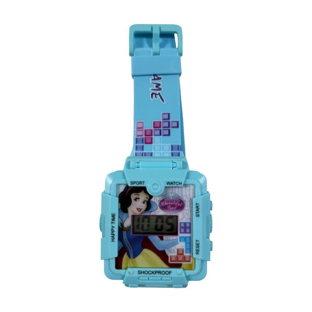 Disney - 2-In-1 Digital LED Watch And Gaming - Snow White - Blue