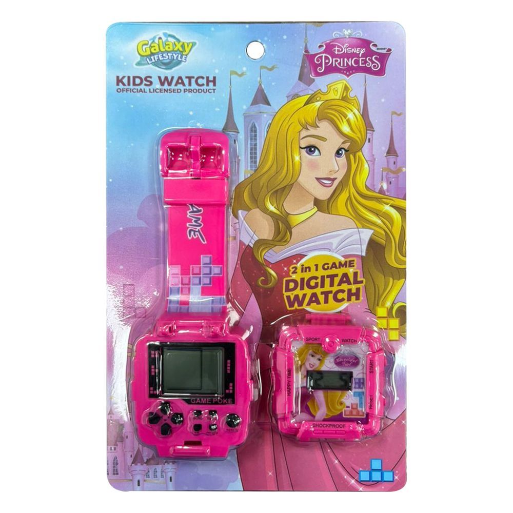 Disney - 2-In-1 Digital LED Watch And Gaming - Princess - Pink