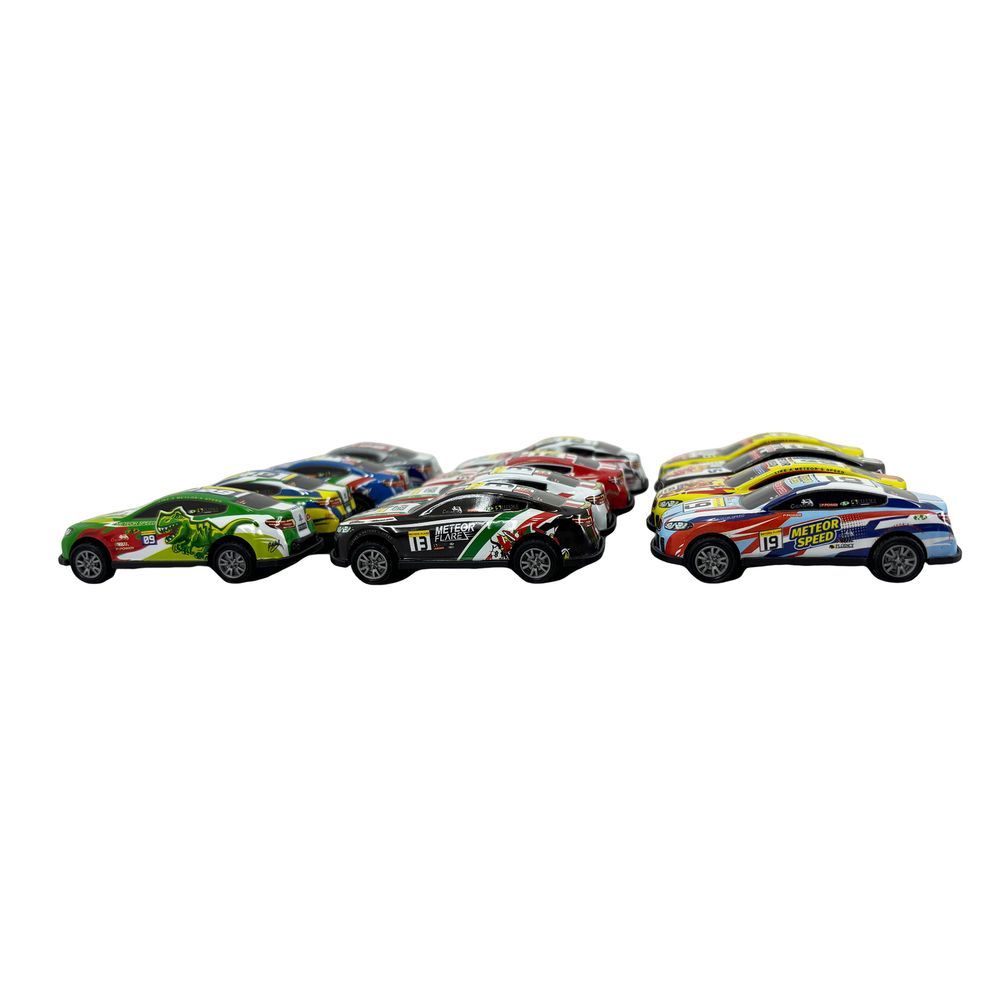 Galaxy Toys - Meteor Speed Pull Back Die-Cast Model Car - Style May Vary - 1 Pc