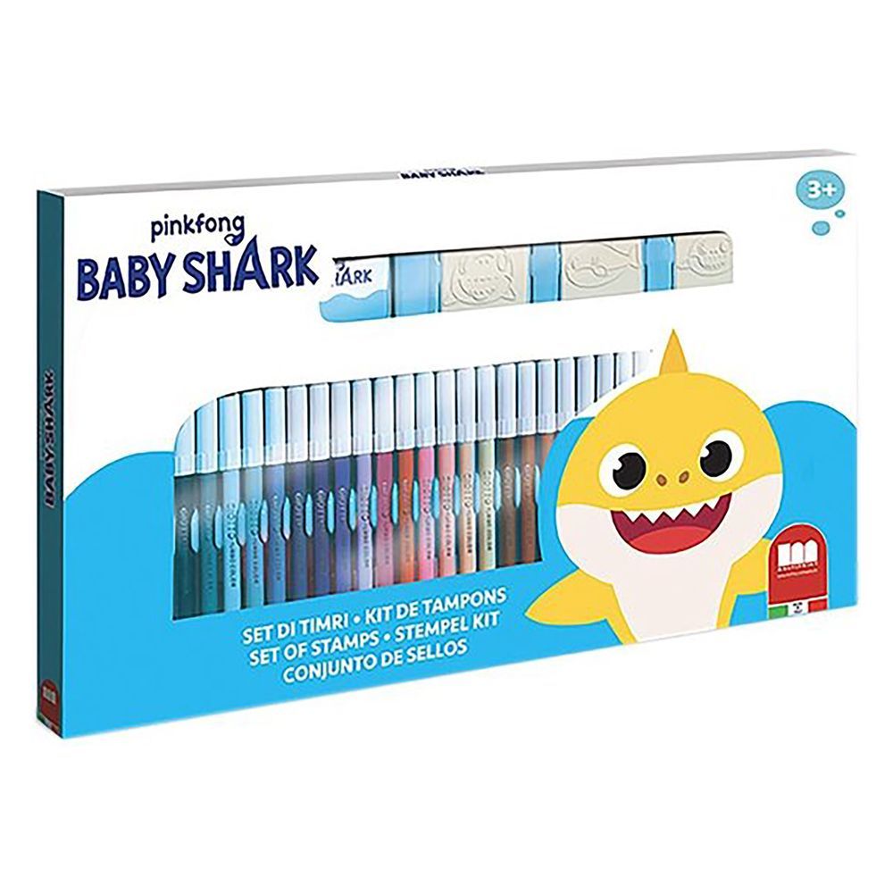 Multiprint - Baby Shark Felt Tip Pens Set - 41 Pcs