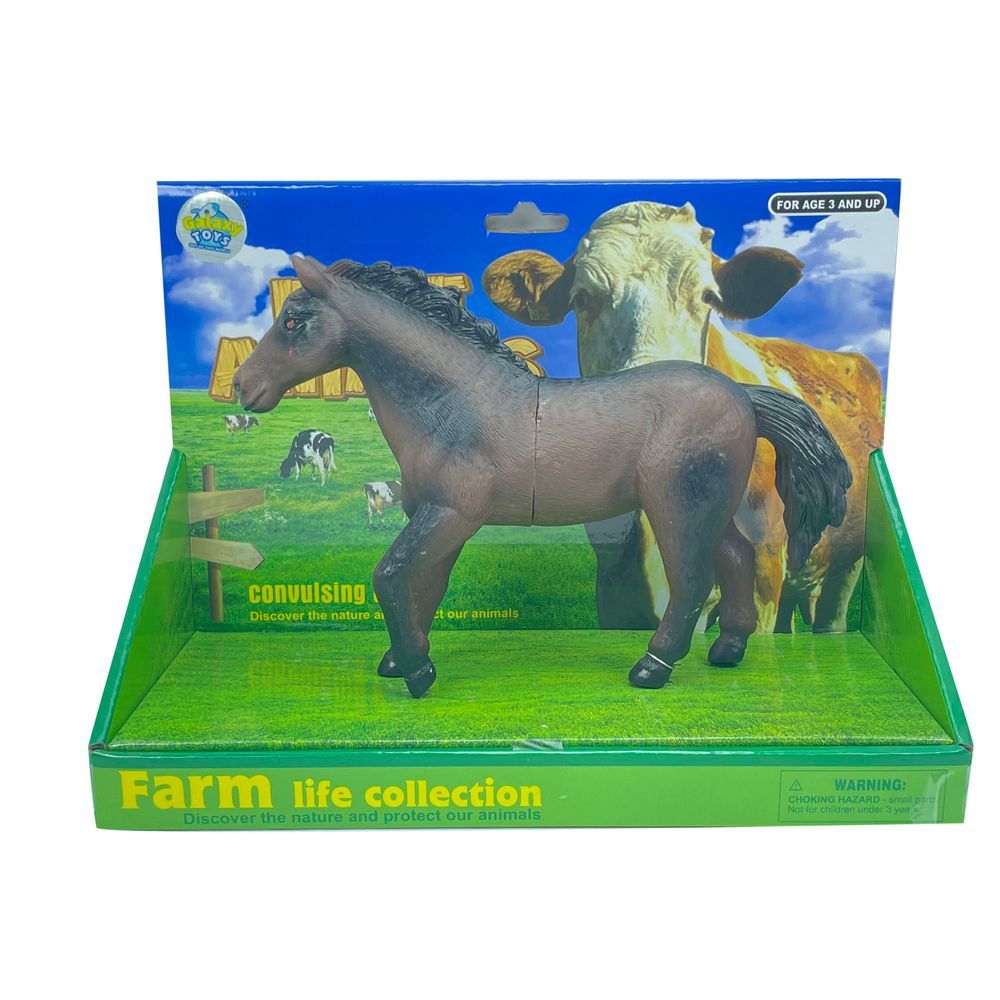 Galaxy Toys - Farm Animal Figure Toy - Horse - 20cm