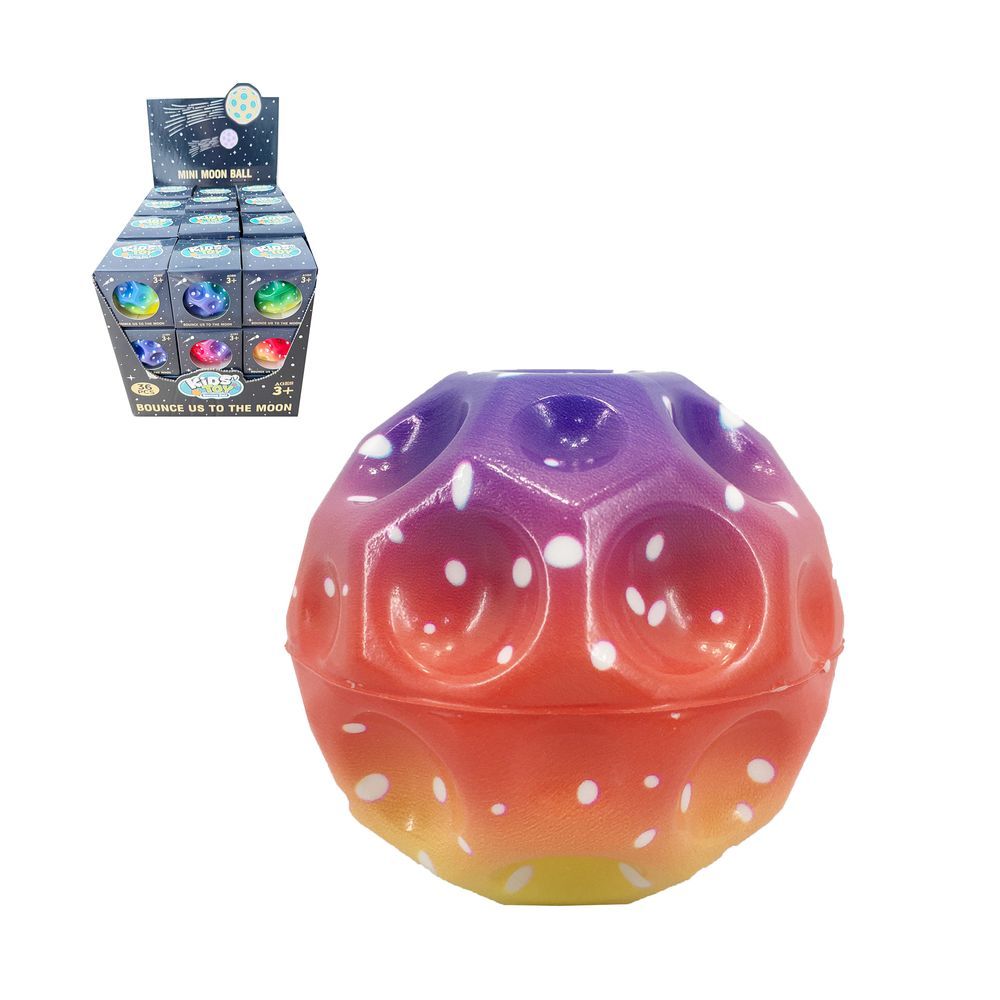 Galaxy Toys - Bounce To The Moon Bouncy Ball - Color May Vary - 1 Pc - 6.8 cm