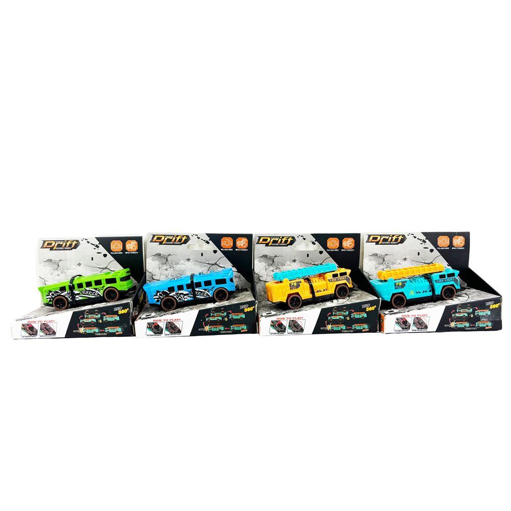 Galaxy Toys - Drift Pull Back & Drive Trucks - Pack of 1 - 1pc - Color May Vary