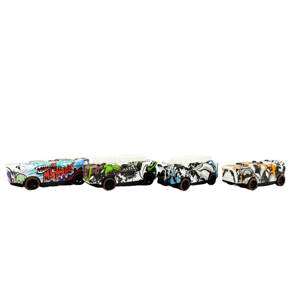 Galaxy Toys - Graffiti-Style Drift Pull Back & Drive Cars - Pack of 1 - 1pc - Color May Vary