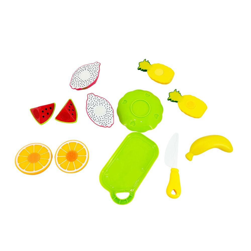 Galaxy Toys - Food Heaven Cutting Fruit And Vegetable Playset - 12 Pcs