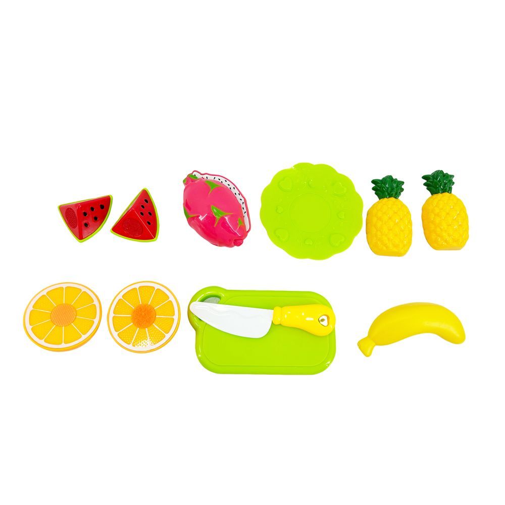 Galaxy Toys - Food Heaven Cutting Fruit And Vegetable Playset - 12 Pcs