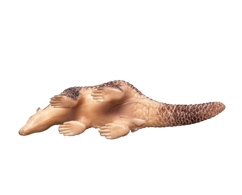 Galaxy Toys - Pangolin - Lifelike With Detailed Keratin Scales And Ball-Rolling Ability