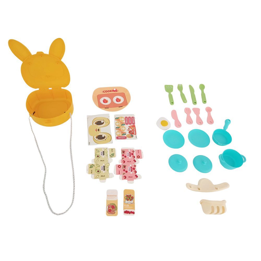 Galaxy Toys - Bunny-Eared Satchel Design Cooking Bag Play Set - Yellow