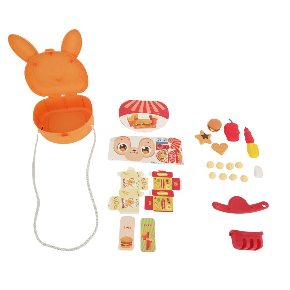 Galaxy Toys - Cooking Accessories Fast Food Bag Play Set - Orange