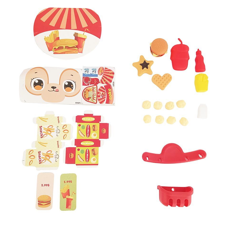 Galaxy Toys - Cooking Accessories Fast Food Bag Play Set - Orange