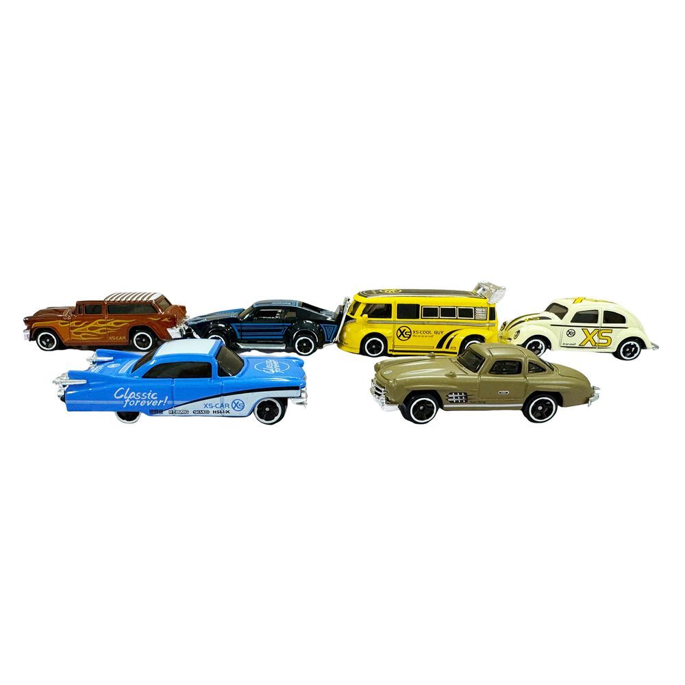 Galaxy Toys - Classic Collectible Alloy Model Car Set - Style May Vary - 3 Pcs