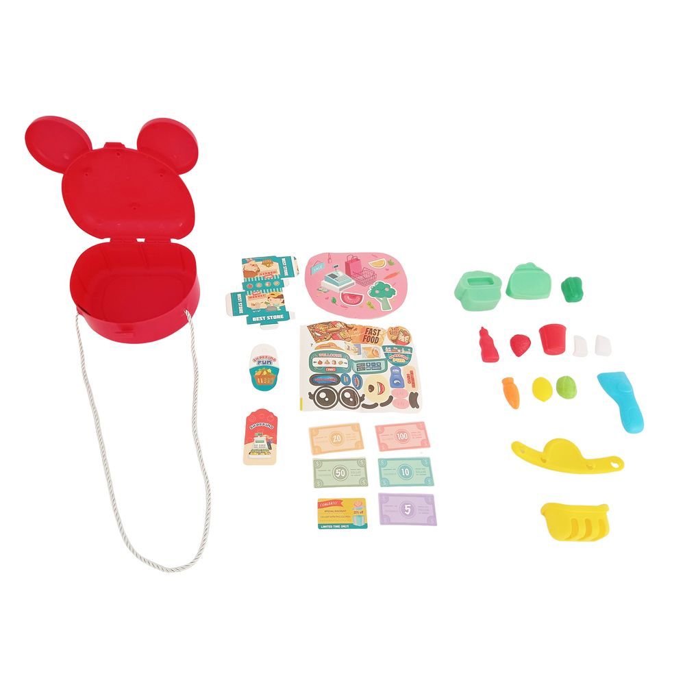 Galaxy Toys - Complete Food Supermarket Play Set - Red