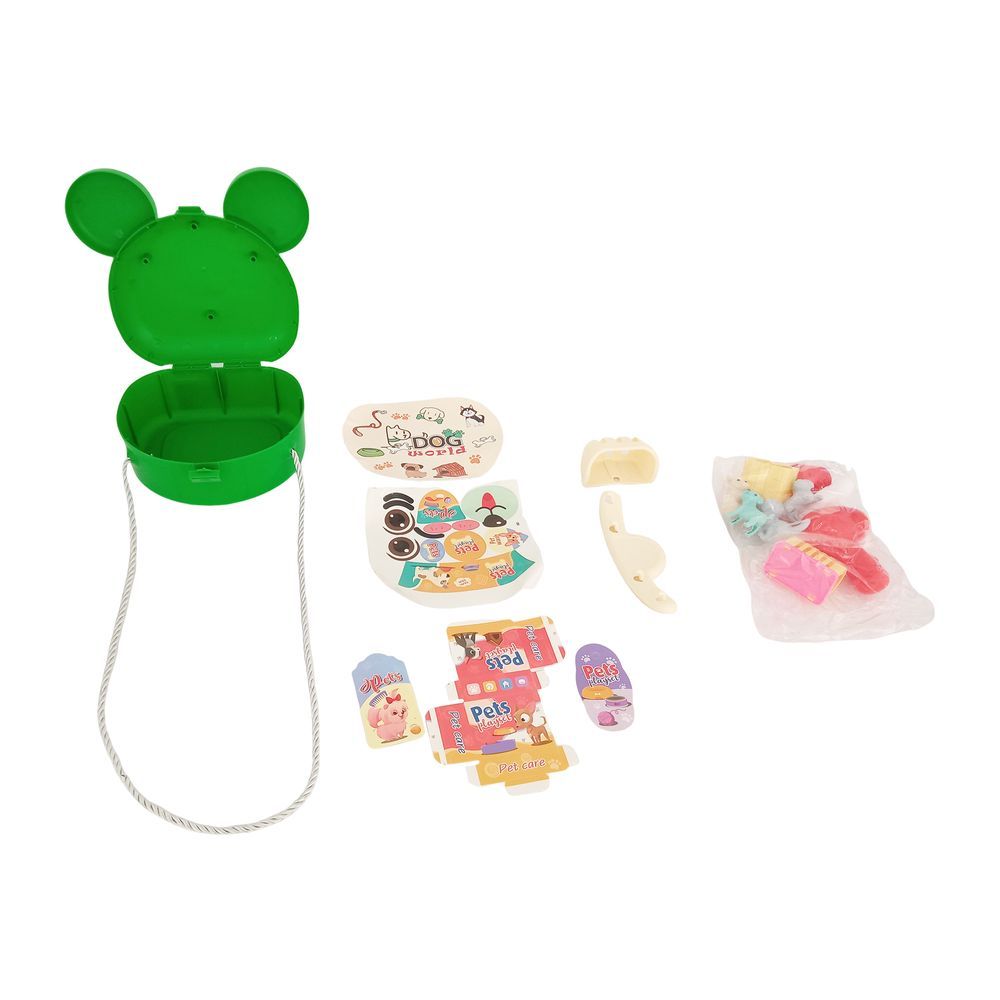 Galaxy Toys - Pet World Animal Care Play Set - Green