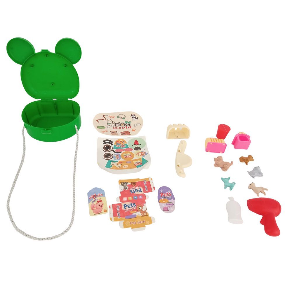 Galaxy Toys - Pet World Animal Care Play Set - Green