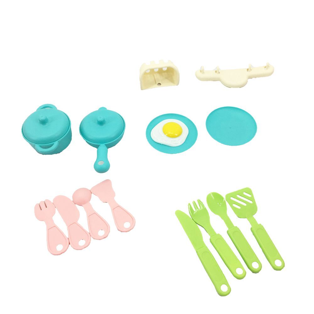 Galaxy Toys - Complete Kitchen Cooking Play Set - Pink