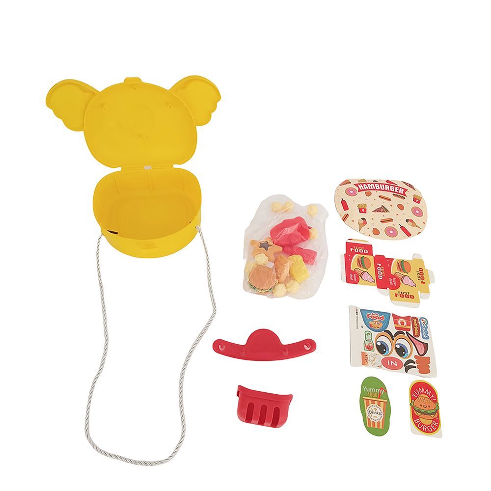 Galaxy Toys - Hamburger Restaurant Cooking Role-Play Toy Set - Yellow