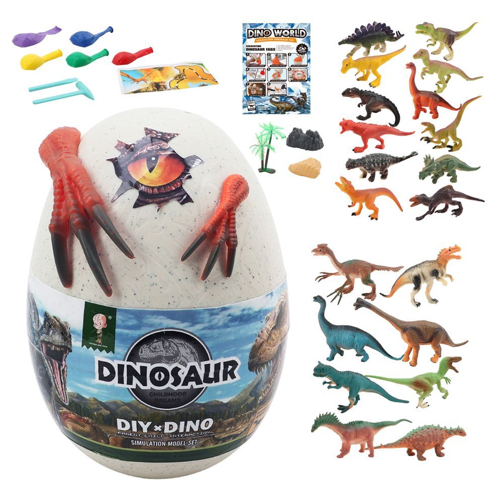 Galaxy Toys - Excavation Dinosaur Surprise Egg Toy Set - Style May Vary - 1 Pc