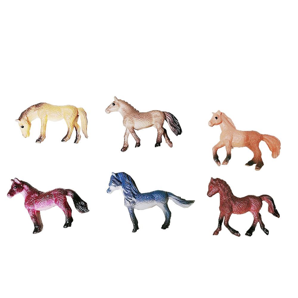 Galaxy Toys - Horse Figurine Playset - Style May Vary - 6 Pcs