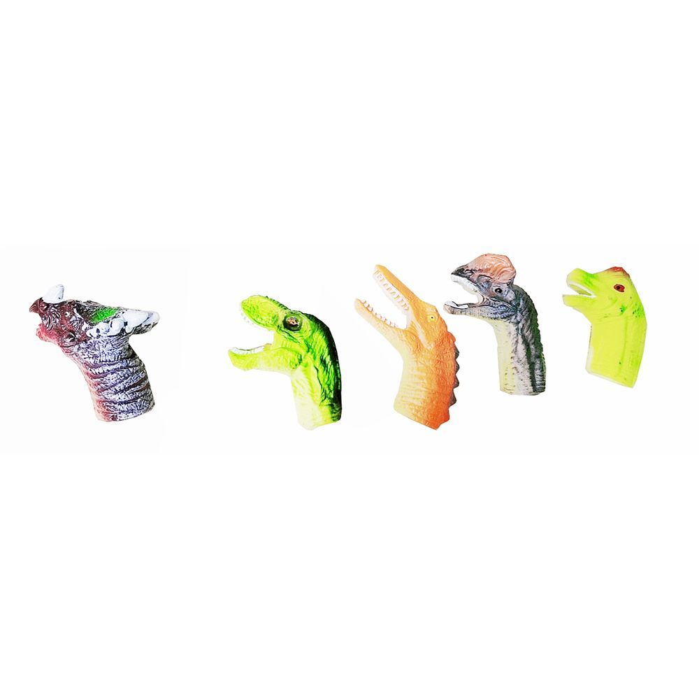 Galaxy Toys - Dinosaur Finger Puppet Toy Set - Style May Vary - 5 Pcs