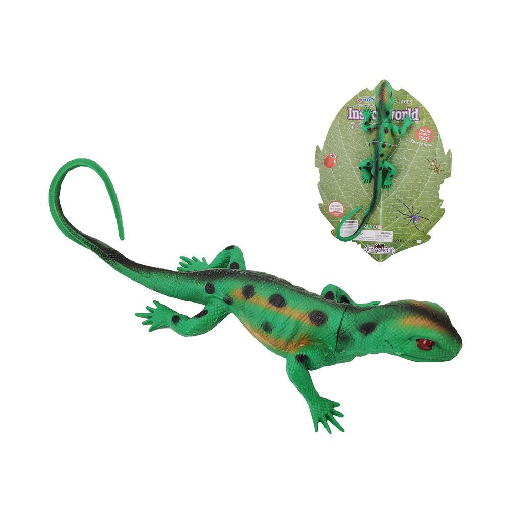 Galaxy Toys - Insect World Frilled Toy Lizard - Green