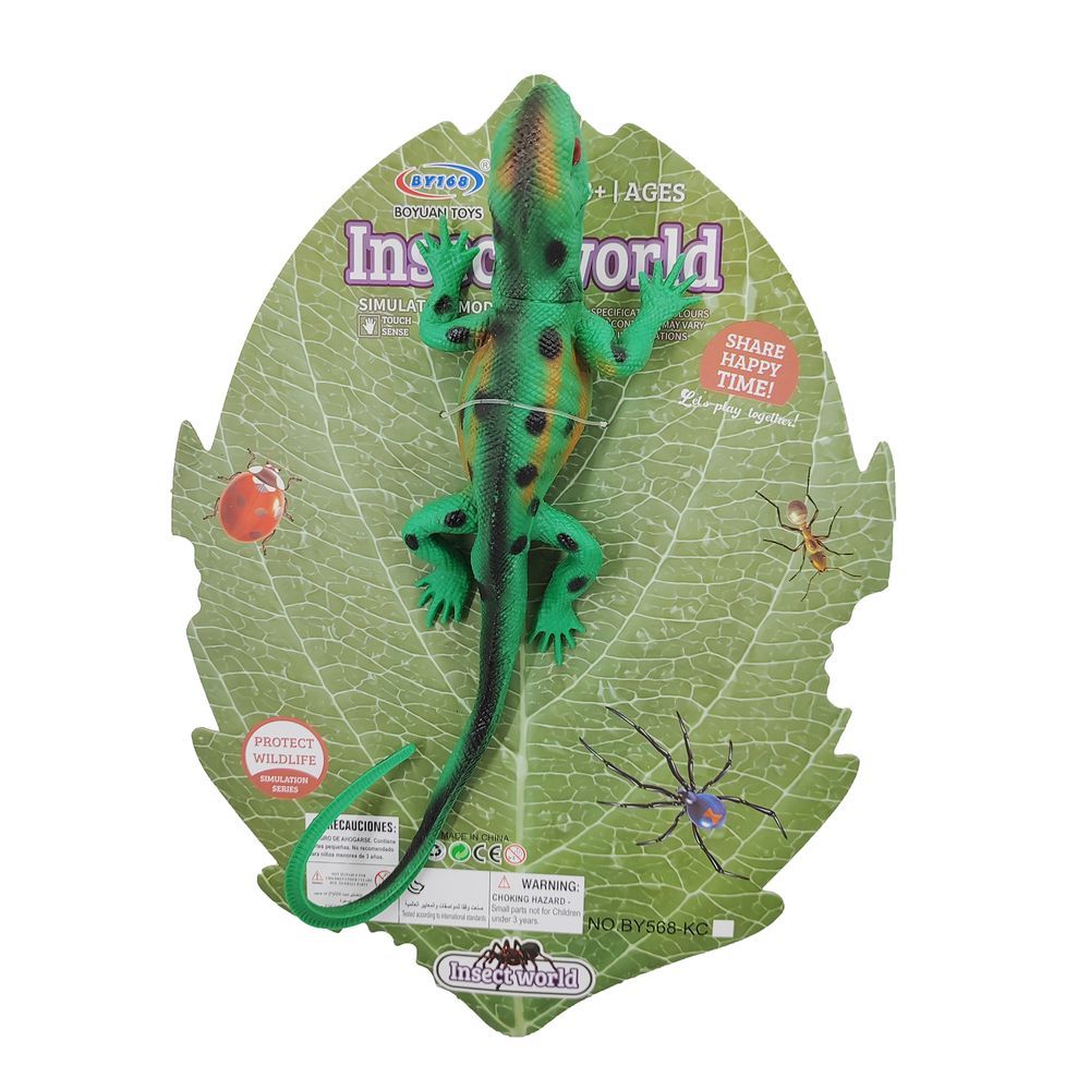 Galaxy Toys - Insect World Frilled Toy Lizard - Green