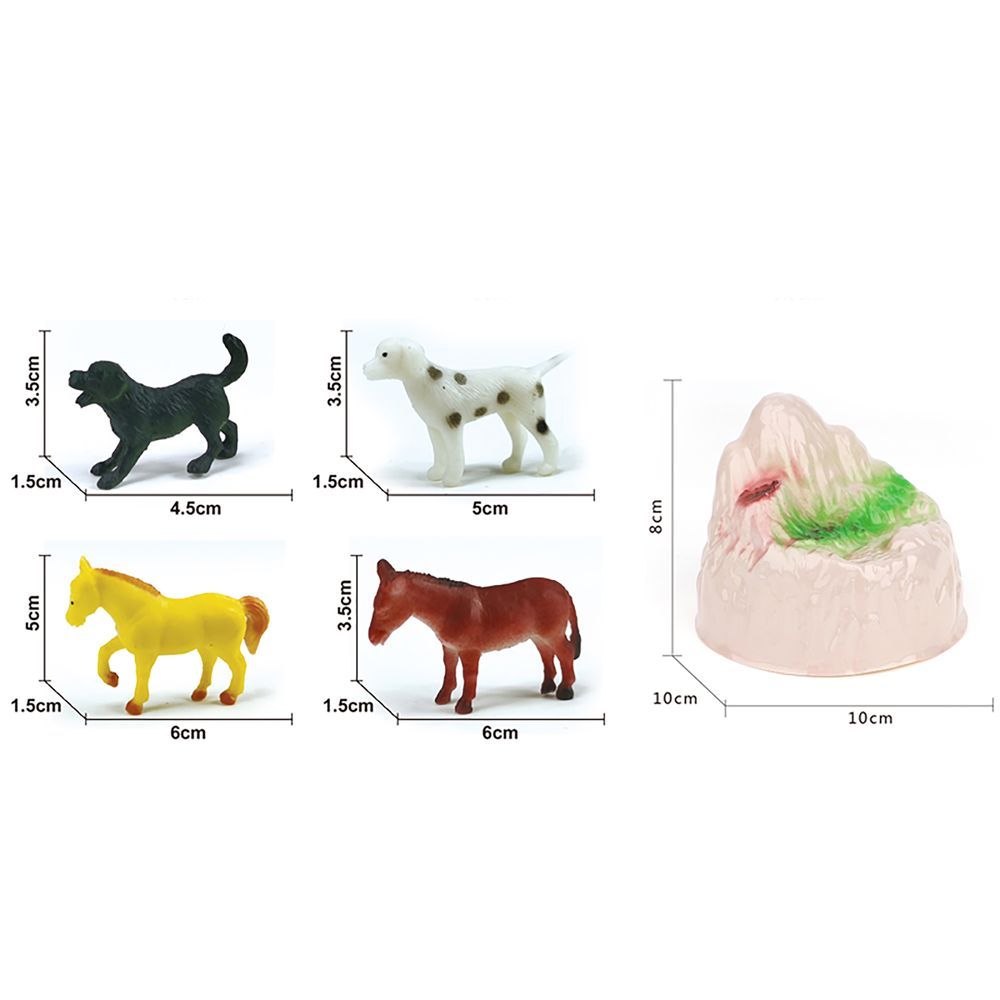 Galaxy Toys - Farmyard Friends Animal Set - 12 Pcs