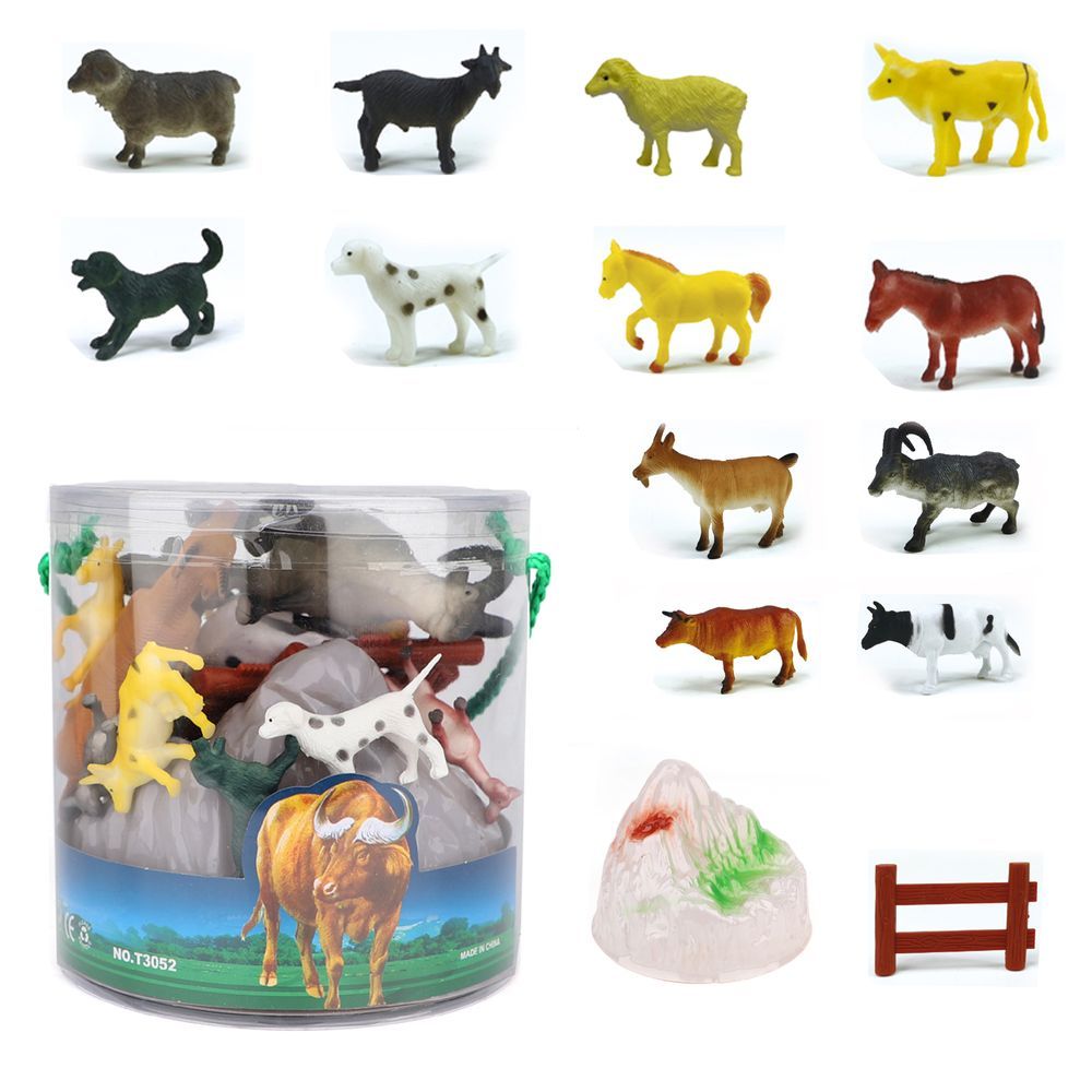 Galaxy Toys - Barnyard Adventure Farm Animal Set - 16 Pcs