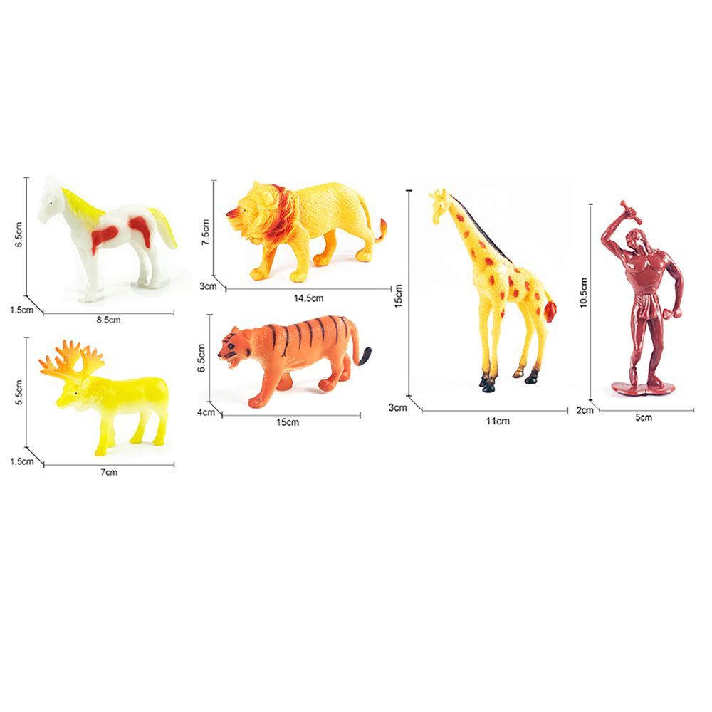 Galaxy Toys - Wildlife Safari Adventure Set - 17 Pcs