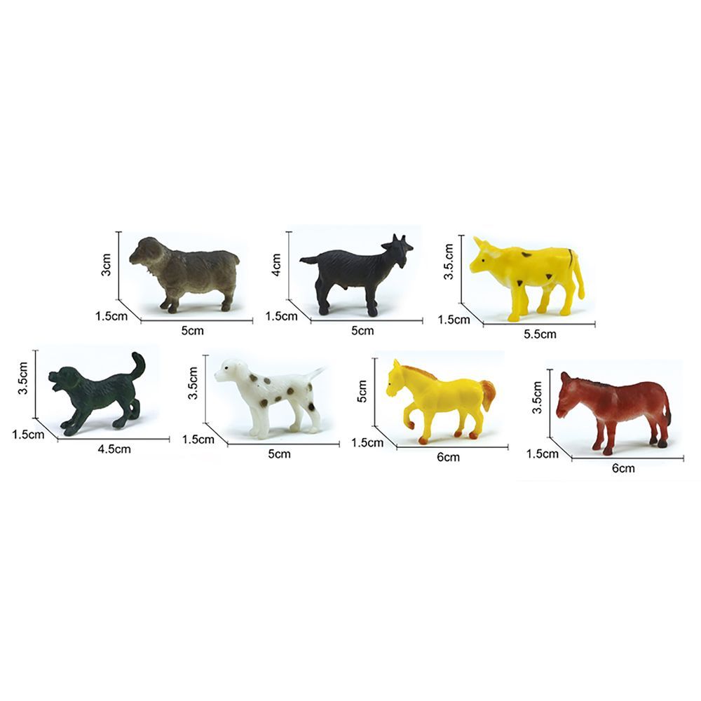 Galaxy Toys - Farmyard Friends Animal Set - 20 Pcs