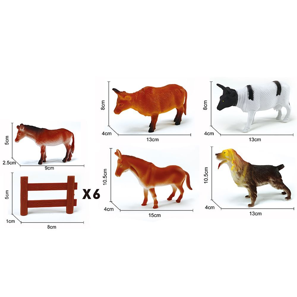 Galaxy Toys - Farmyard Friends Animal Set - 20 Pcs