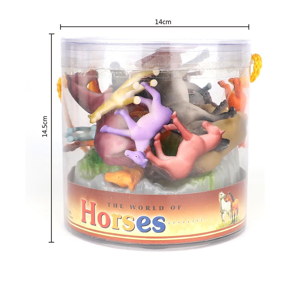 Galaxy Toys - The World of Horses Set - 14 Pcs