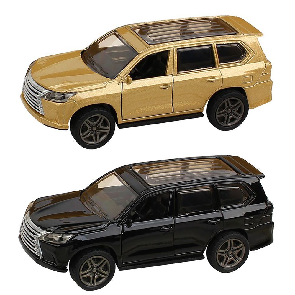 Galaxy Toys - 1/32 Lexus LX SUV Pull Back Die-Cast Car - 10-15 cm - Color May Vary - 1 Pc