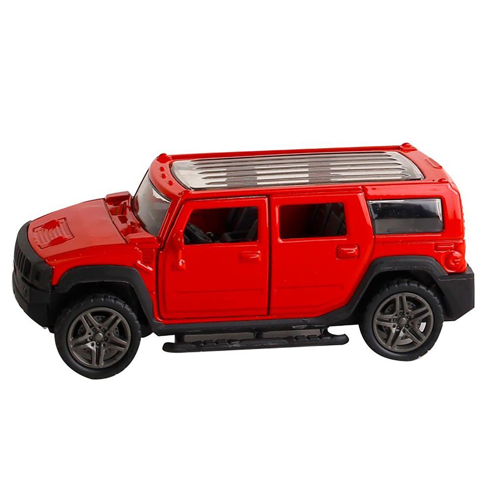 Galaxy Toys - 1/32 Hummer H1 Pull Back Die-Cast Car - 10-15 cm - Color May Vary - 1 Pc