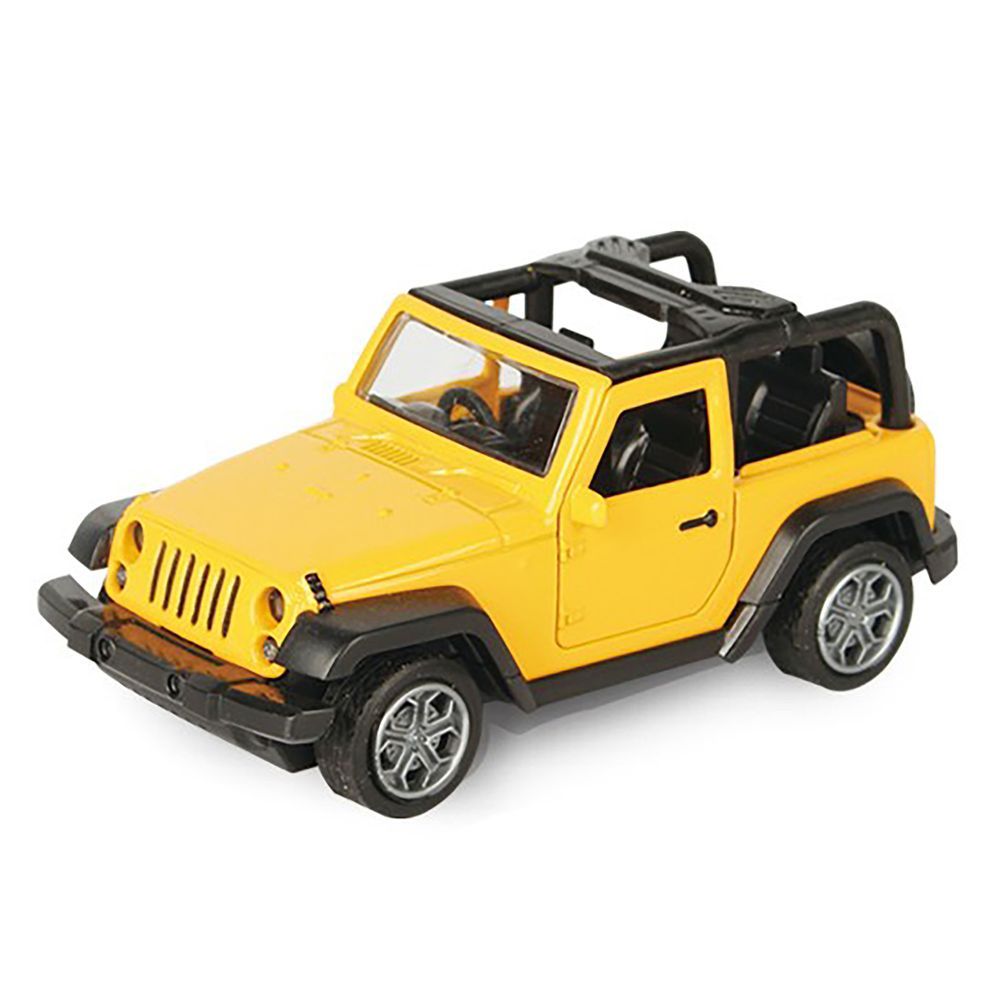 Galaxy Toys - 1/32 Willys Adventure Pull Back Die-Cast Jeep - 10-15 cm - Color May Vary - 1 Pc