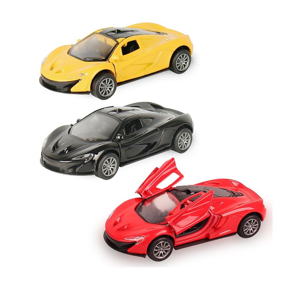 Galaxy Toys - 1/32 McLaren P1 Pull Back Die-Cast Car - 10-15 cm - Color May Vary - 1 Pc