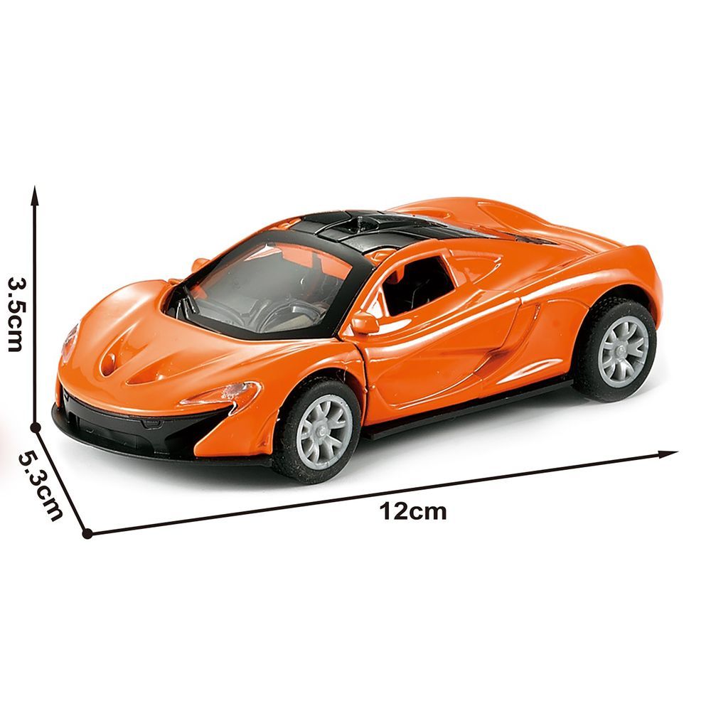 Galaxy Toys - 1/32 McLaren P1 Pull Back Die-Cast Car - 10-15 cm - Color May Vary - 1 Pc