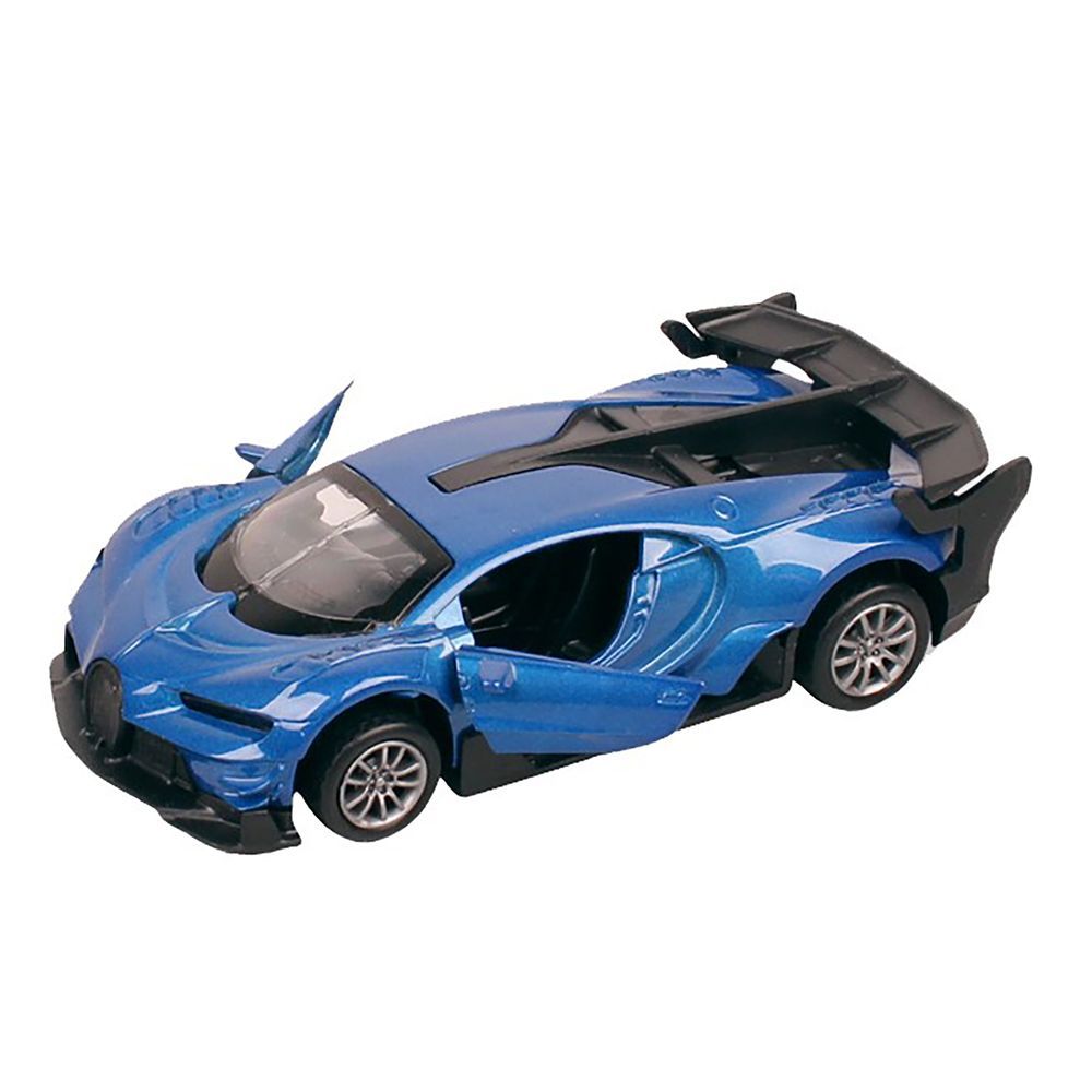 Galaxy Toys - 1/32 Bugatti Chiron Sports Pull Back Die-Cast Car - 10-15 cm - Color May Vary - 1 Pc