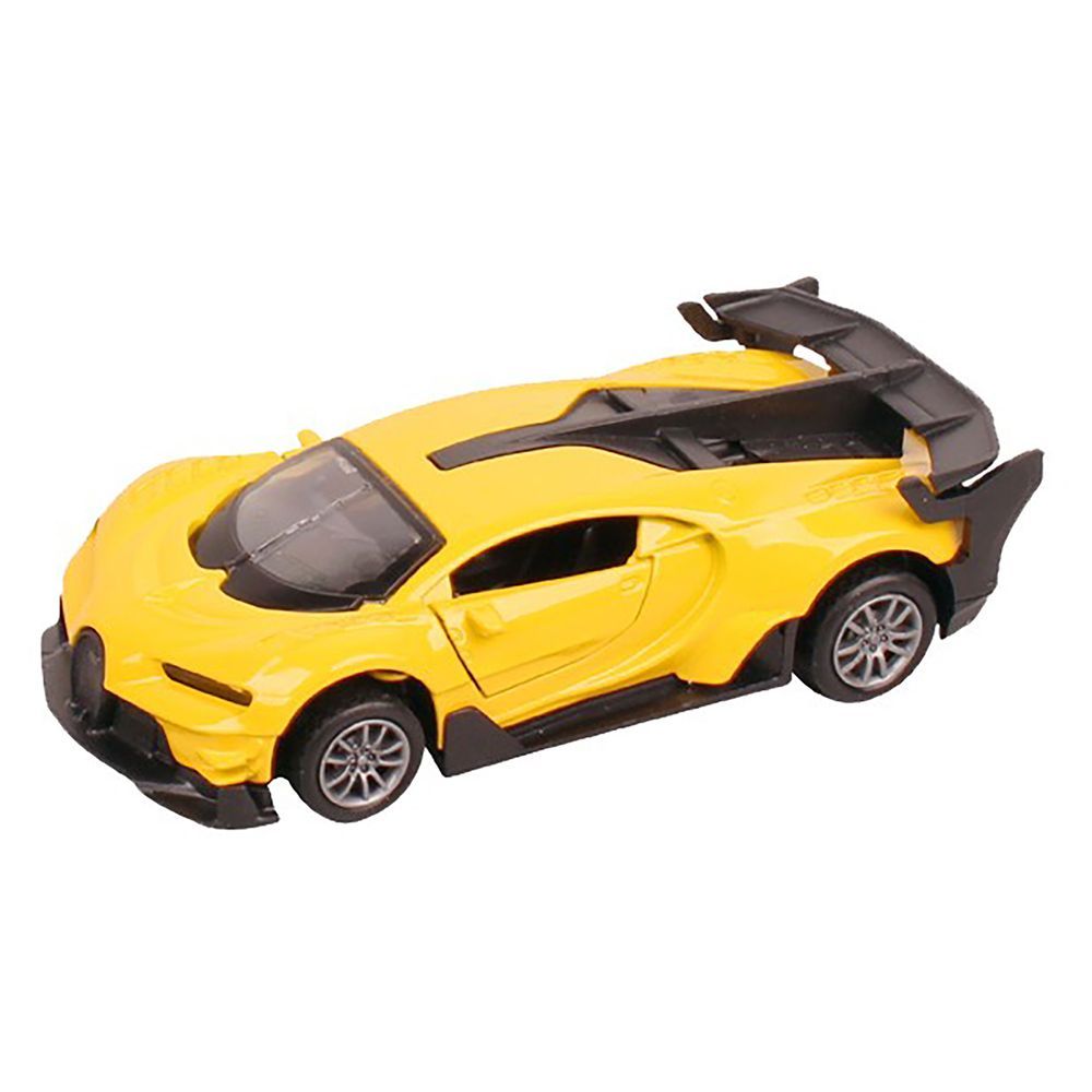 Galaxy Toys - 1/32 Bugatti Chiron Sports Pull Back Die-Cast Car - 10-15 cm - Color May Vary - 1 Pc