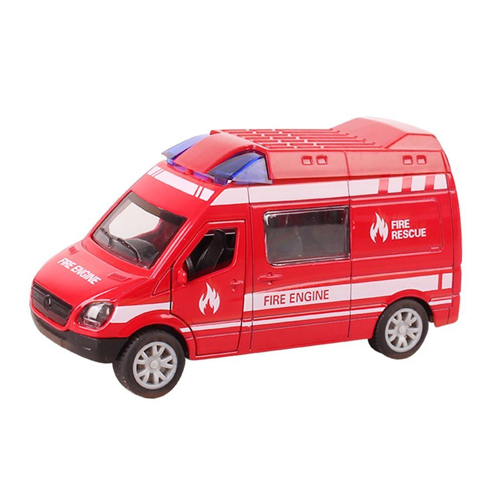 Galaxy Toys - 1/32 Pull Back Die-Cast Ambulance - 10-15 cm - Color May Vary - 1 Pc