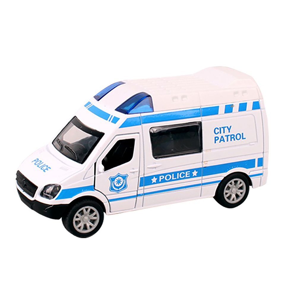 Galaxy Toys - 1/32 Pull Back Die-Cast Ambulance - 10-15 cm - Color May Vary - 1 Pc