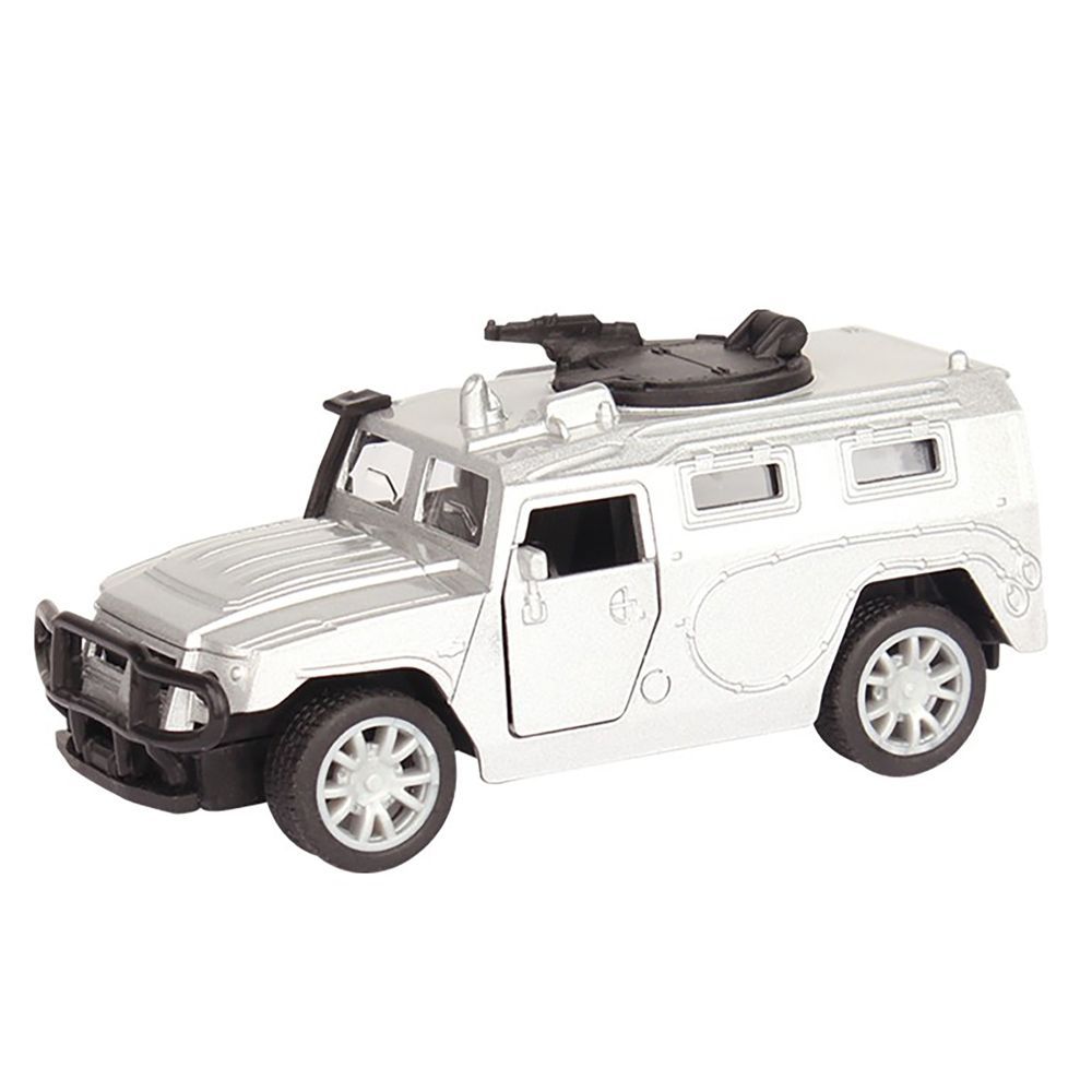 Galaxy Toys - 1/32 Army Hummer Pull Back Die-Cast Car - 10-15 cm - Color May Vary - 1 Pc