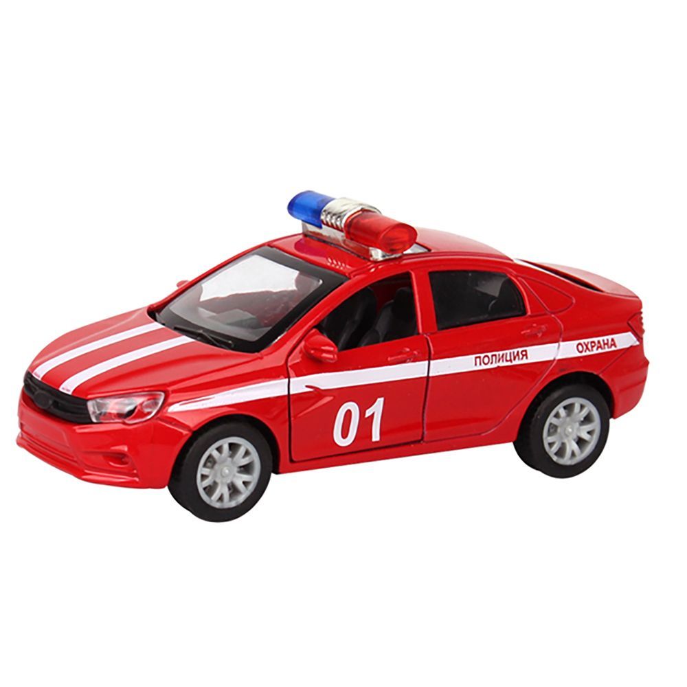 Galaxy Toys - 1/32 Police Sedan Pull Back Die-Cast Car - 10-15 cm - Color May Vary - 1 Pc