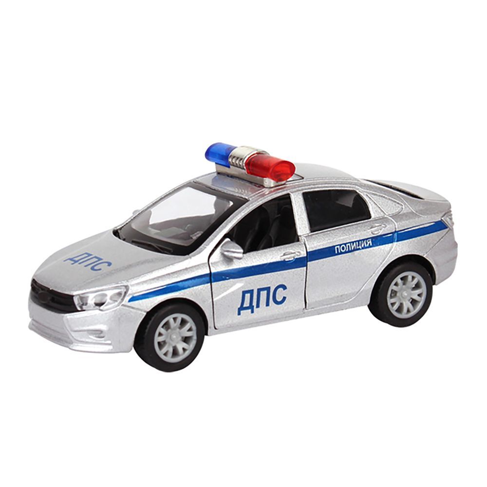 Galaxy Toys - 1/32 Police Sedan Pull Back Die-Cast Car - 10-15 cm - Color May Vary - 1 Pc