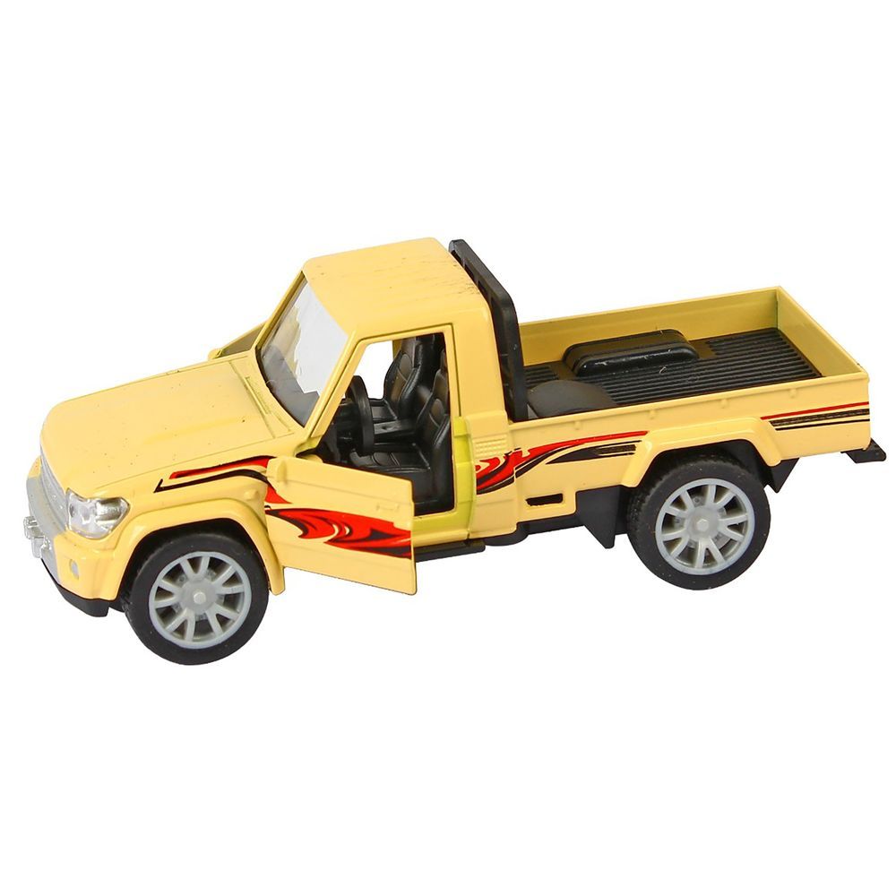 Galaxy Toys - 1/32 Toyota Hilux Pickup Pull Back Die-Cast Car - 10-15 cm - Color May Vary - 1 Pc